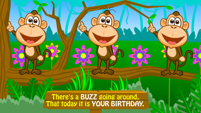 Funky Monkey Birthday Song